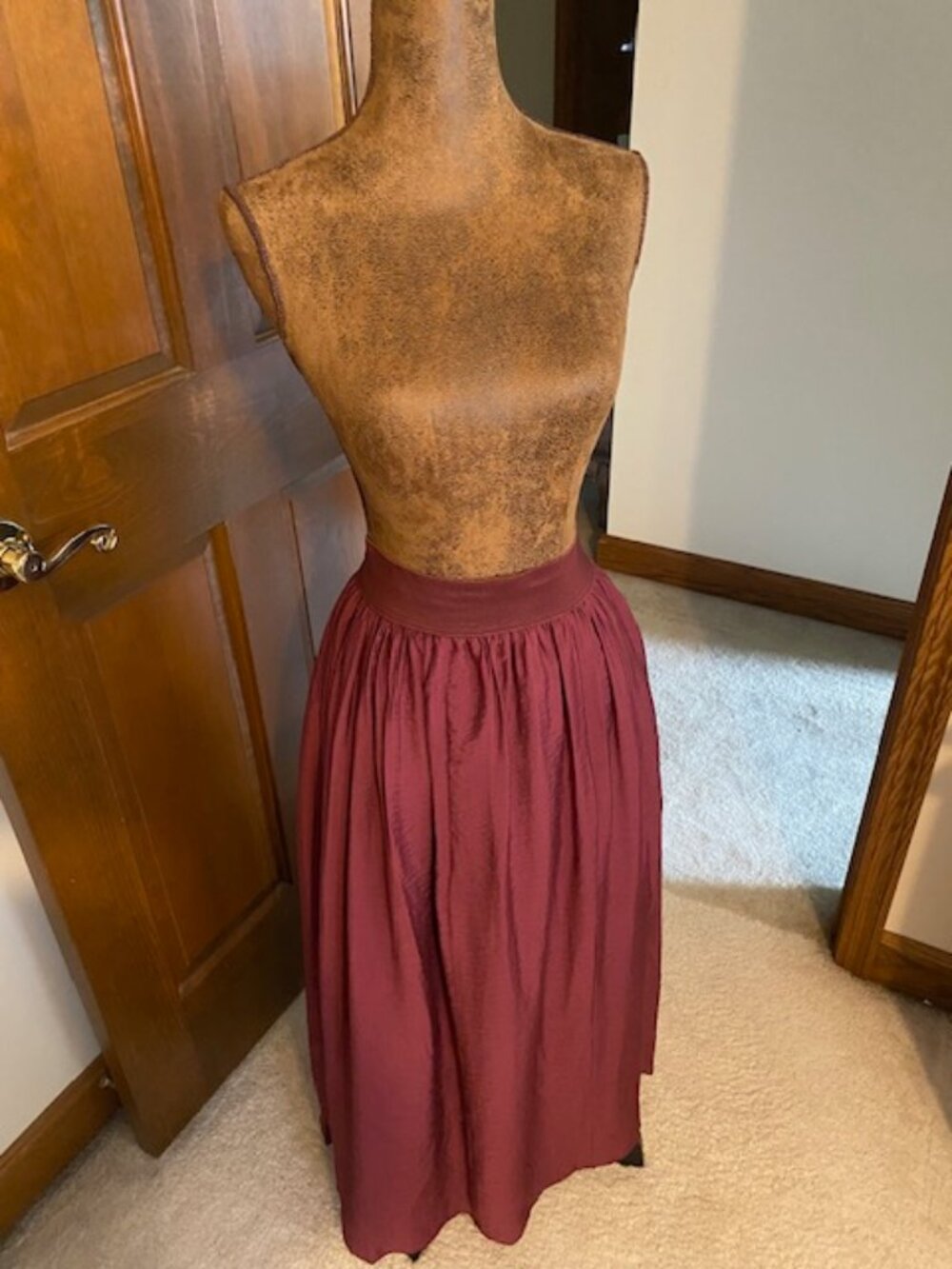 Lane Bryant Shirred Swing Maxi Skirt